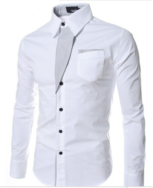 Stylish and Casual Long-Sleeve Button-Up Shirt for Men