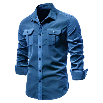 Men's Utility Shirt - Classic Collar with Flap Pockets