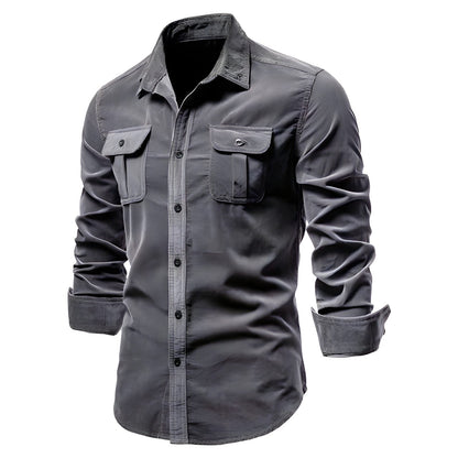 Men's Utility Shirt - Classic Collar with Flap Pockets