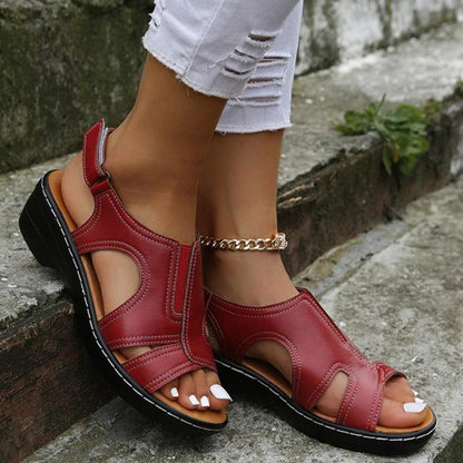 Comfortable Open Toe Wedge Sandals with Arch Support for Women