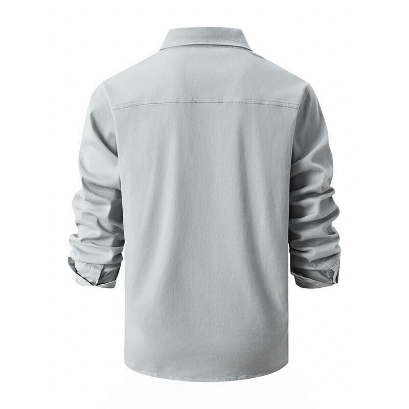 Men's Cargo Shirt - Button-Down with Chest Pockets